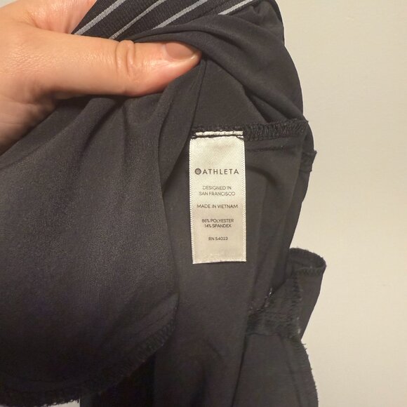 Athleta Tribeca Black Wide Leg Crop Pants 6 Tall - Picture 8 of 9